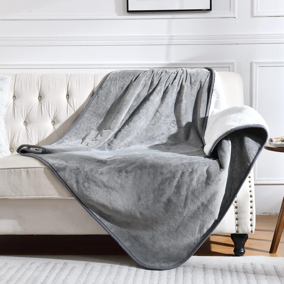 Ultra-Plush Sherpa gefütterte Decke Karnz