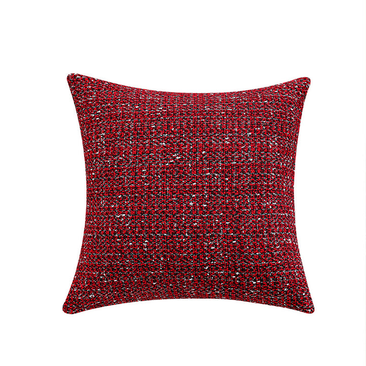 Quadratischer Bouclé-Tweed Kissenbezug mit strukturierter Gewebeoptik und verdecktem Reißverschluss Karnz