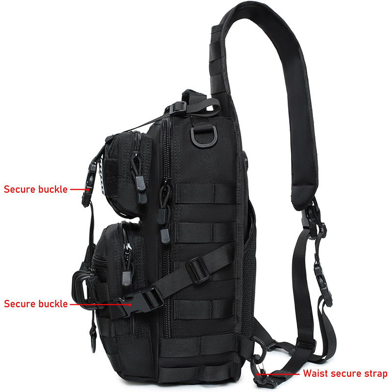 Taktischer Sling-Rucksack mit Mehreren Fächern und Verstellbarem Tragegurt Karnz