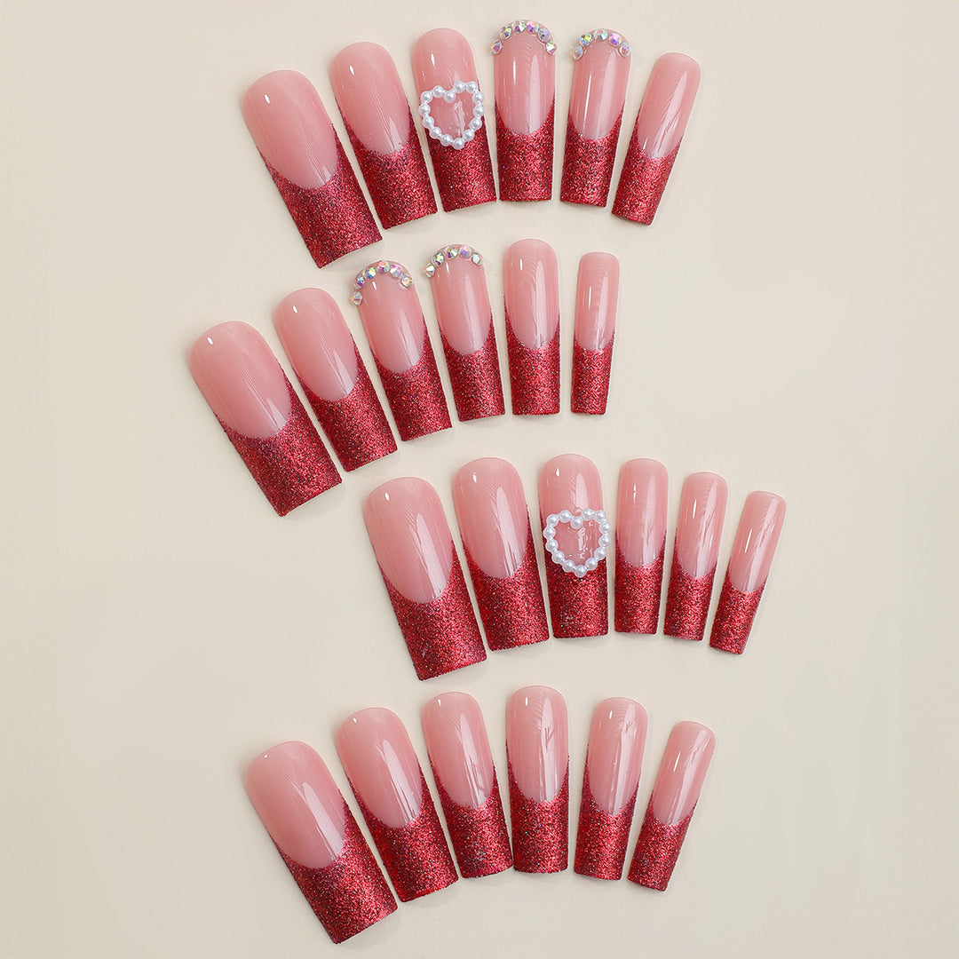 Glamouröse Glitzer-Nageln Karnz
