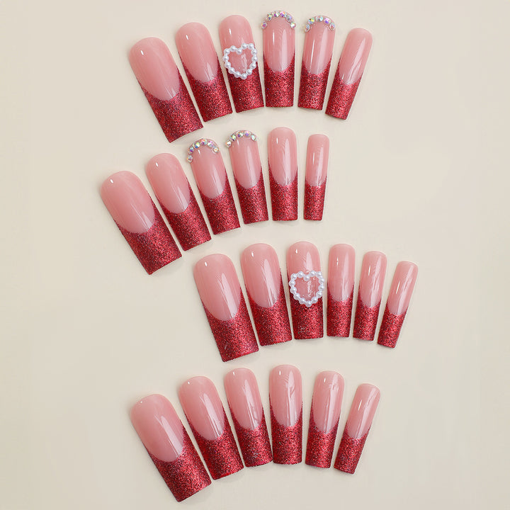 Glamouröse Glitzer-Nageln Karnz