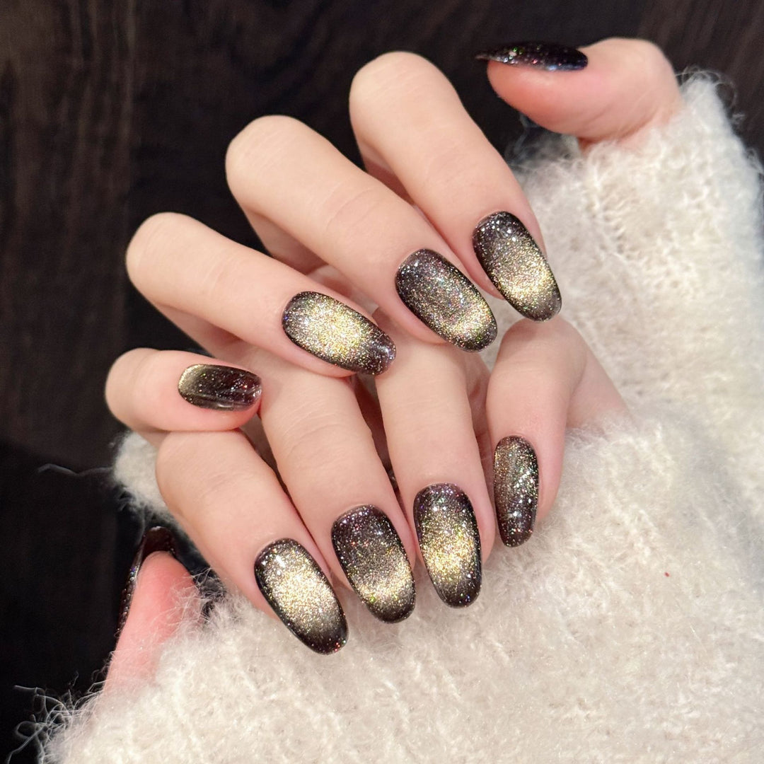 Glitzerndes Press-On-Nagelset