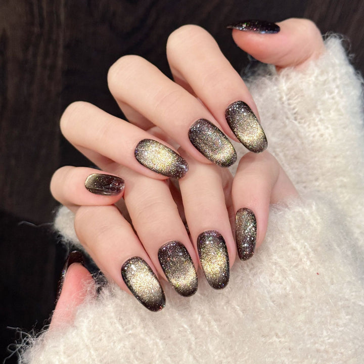 Glitzerndes Press-On-Nagelset