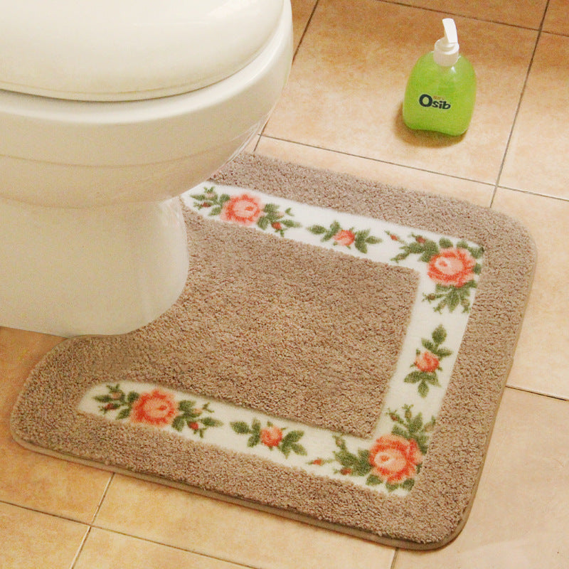 Dekorativer Floral Toiletten Teppich