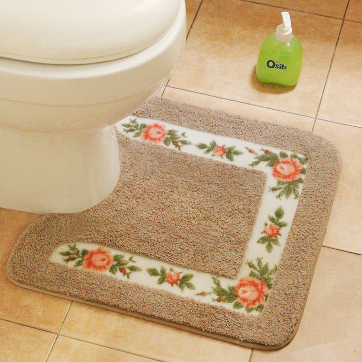 Dekorativer Floral Toiletten Teppich