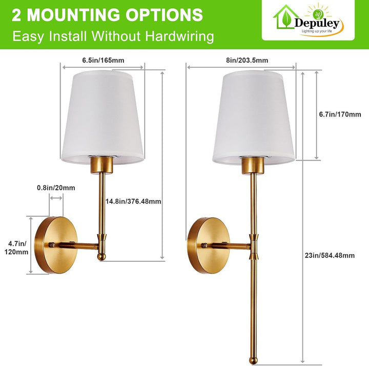 Elegante Wohnwandlampen