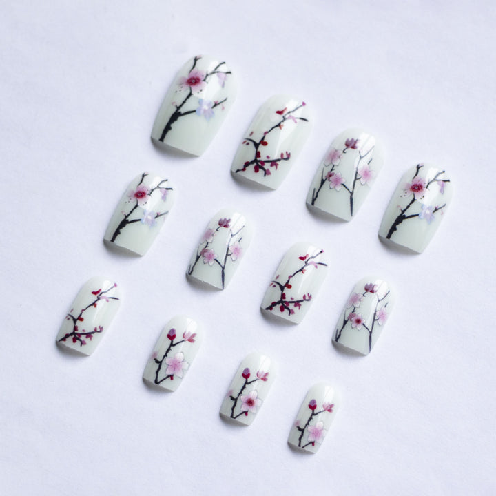 Floral Kirschblüten Nagelkunst Set