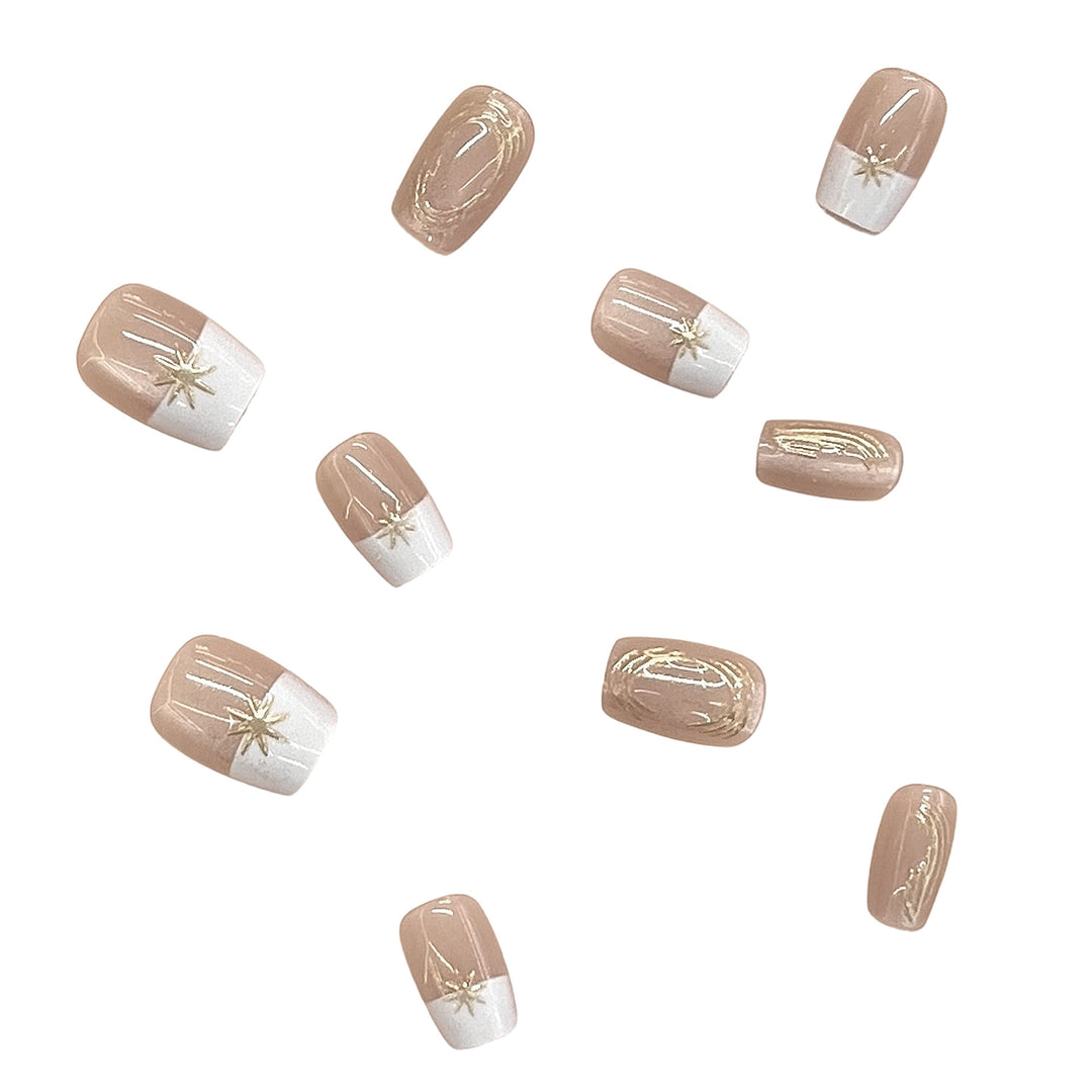 Elegantes Press-On Nagelset Karnz