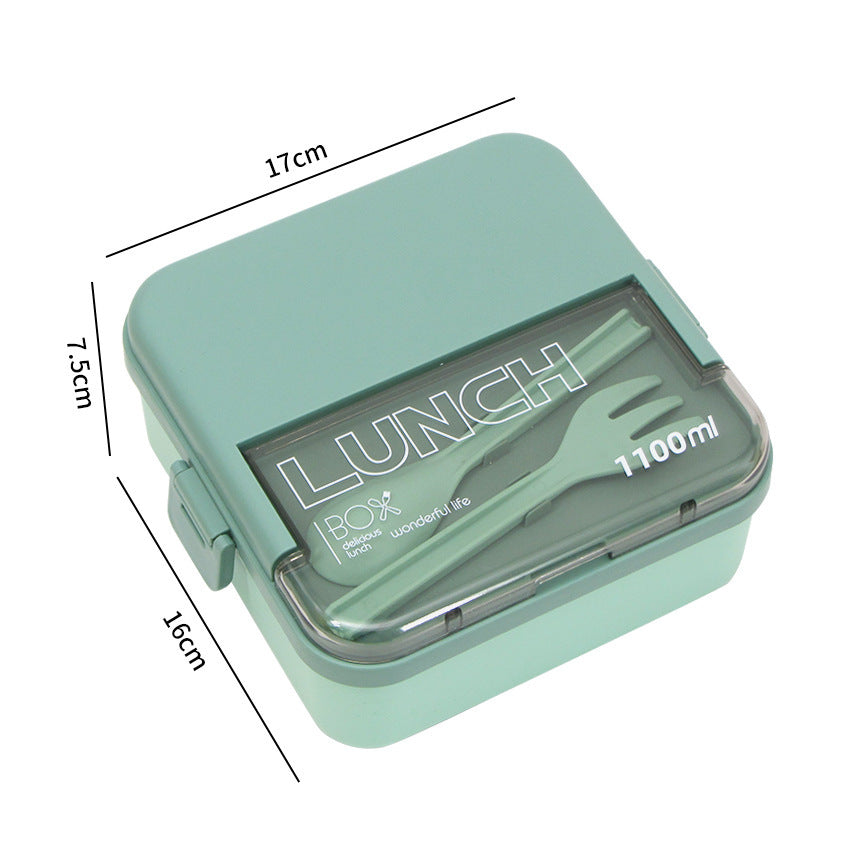 Tragbare Lunchbox mit Besteck