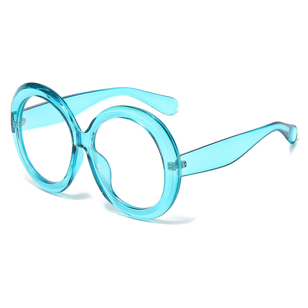 Damen modische Sonnenbrille mit großem Rahmen und UV-Schutz Karnz