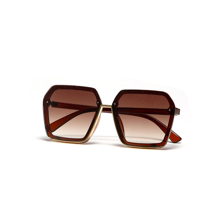 Damen kreative oversized Sonnenbrille mit einzigartiger Geometrie Karnz