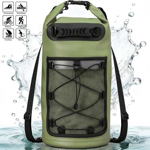 Strapazierfähige Dry Bag mit Netzfach Karnz