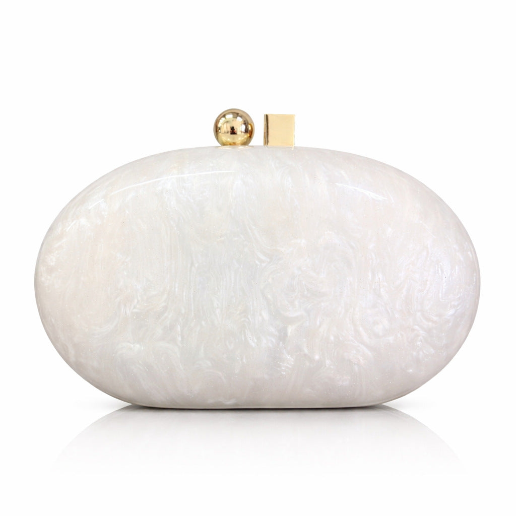 Elegante Perlenakzent Clutch Tasche