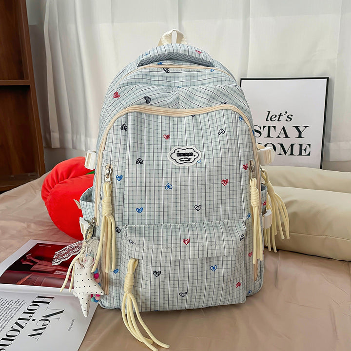 Süßer Multi-Taschen Druck Rucksack Karnz