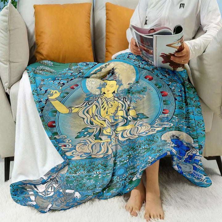Künstlerische fleece Decke im östlichen Stil
