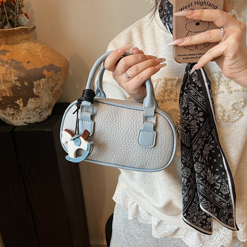 Texturierte Mini-Handtasche Karnz
