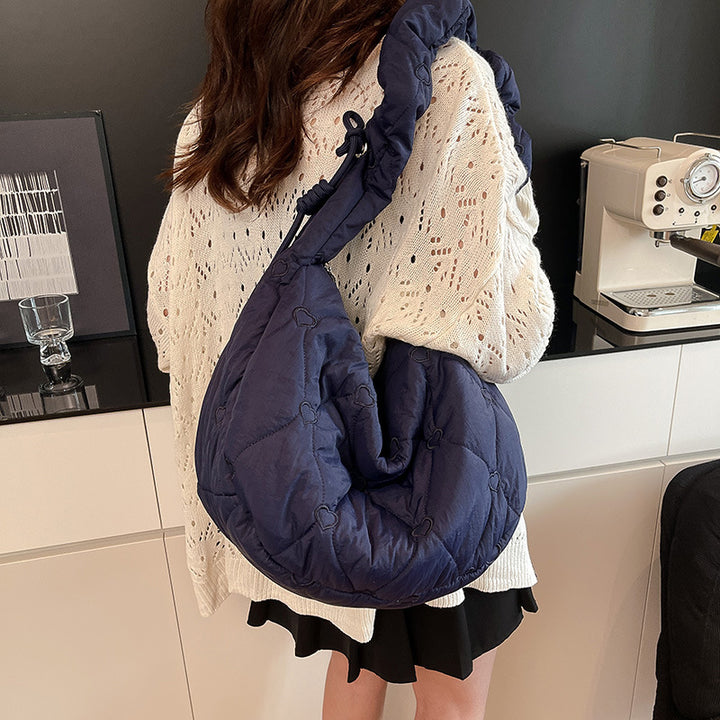 Gep quiltete Herzmuster Handtasche