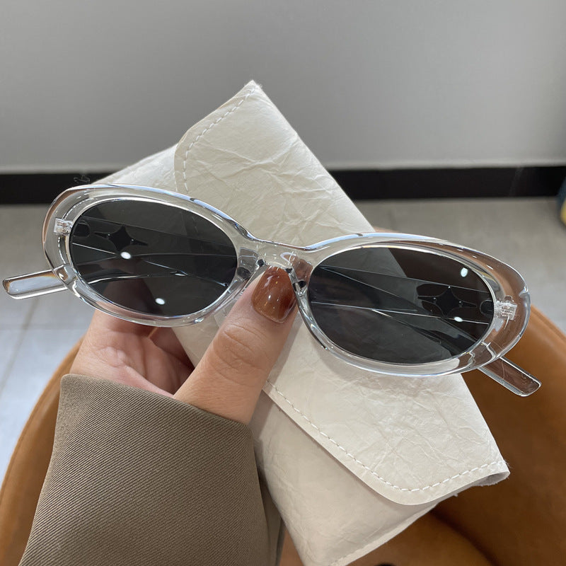 Trendige ovale Rahmen-Sonnenbrille Karnz