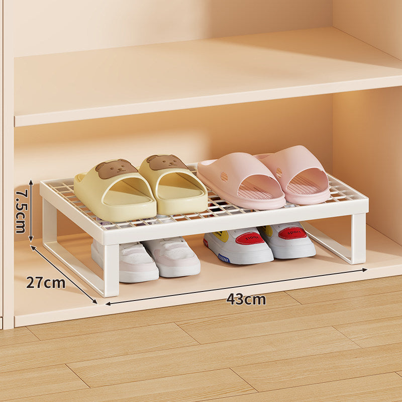 Stapelfähiger Mesh-Top Schuhregal Riser Organizer
