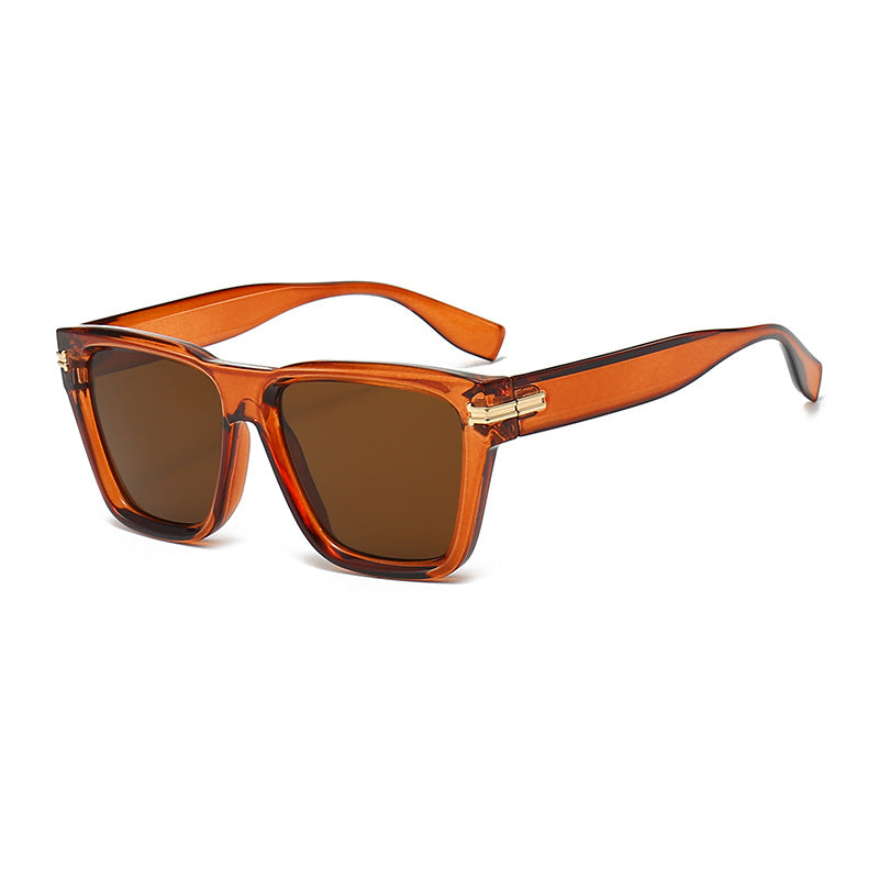 Damen Moderne Quadrat-Sonnenbrille mit exklusiven Akzenten Karnz