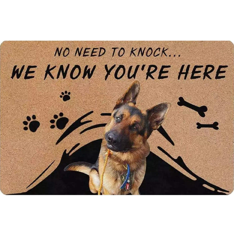 Spaß Hund-Themen Fußmatte Karnz