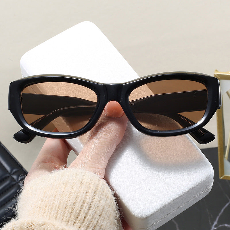 Damen modische Cat-Eye Sonnenbrille mit flexiblem Rahmen und UV-Schutz Karnz
