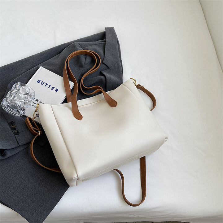 Geräumige Weiche Leder Tote Bag Karnz