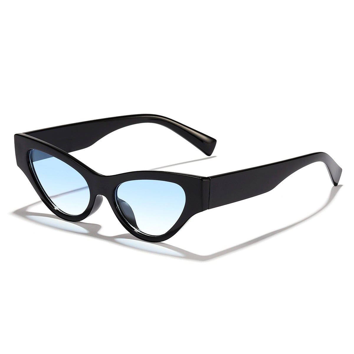 Damen Cat-Eye Sonnenbrille mit elegantem, transparentem Rahmen und UV-Schutz Karnz