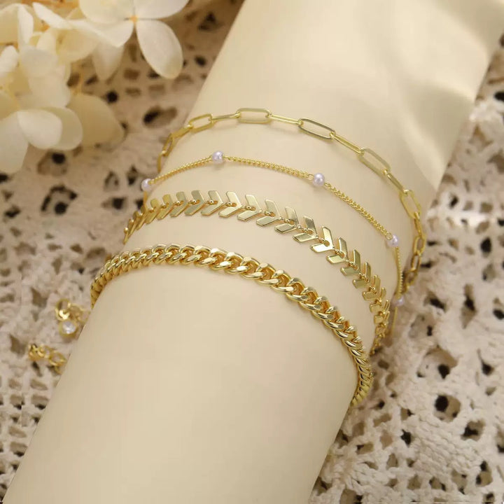 Mehrschichtiger Fußkettensatz Karnz