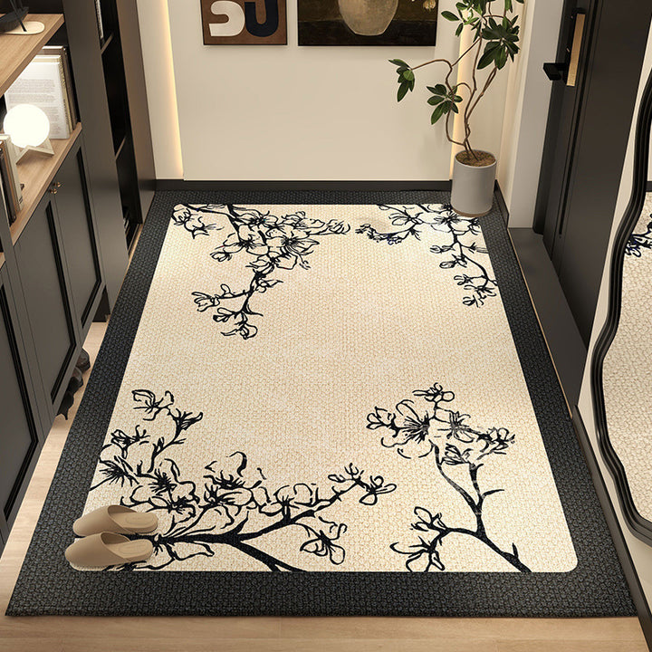 Florales Muster Dekoratives Teppichboden