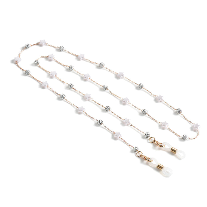 Elegante Perlenbrille Kette Karnz