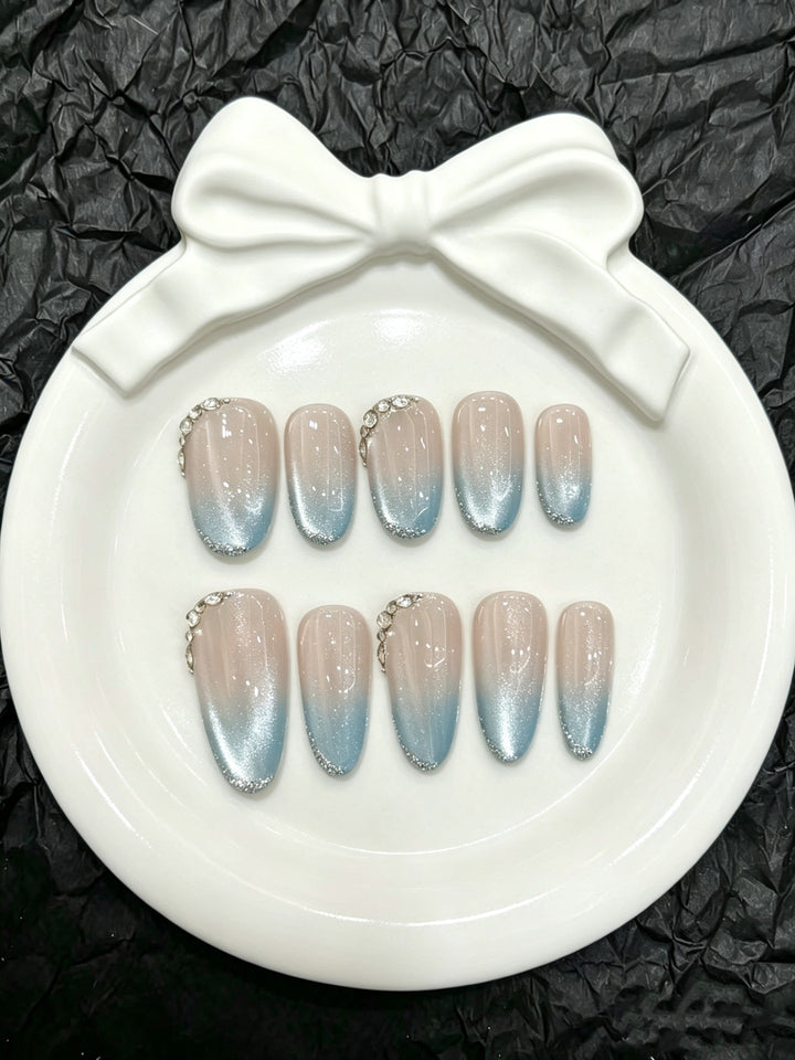Ombre Glitter Press-On Nägel