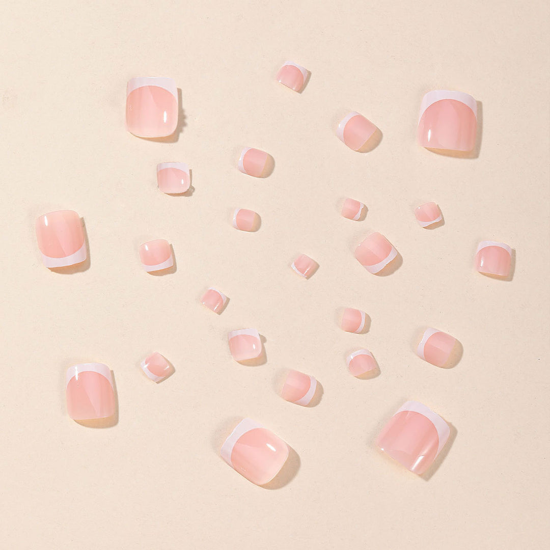 French Tip Gel Nagelkunst Karnz