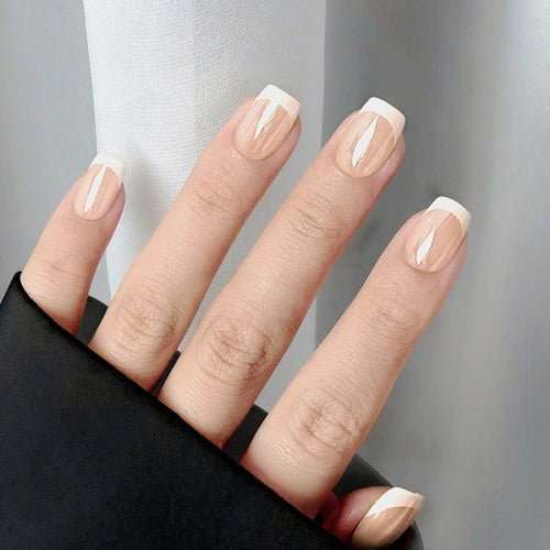 French Tip Press-On Nail Art Set Karnz