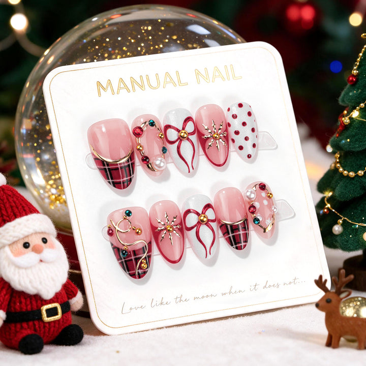 Festive Manuelle Dekorative Aufklebenägel Set