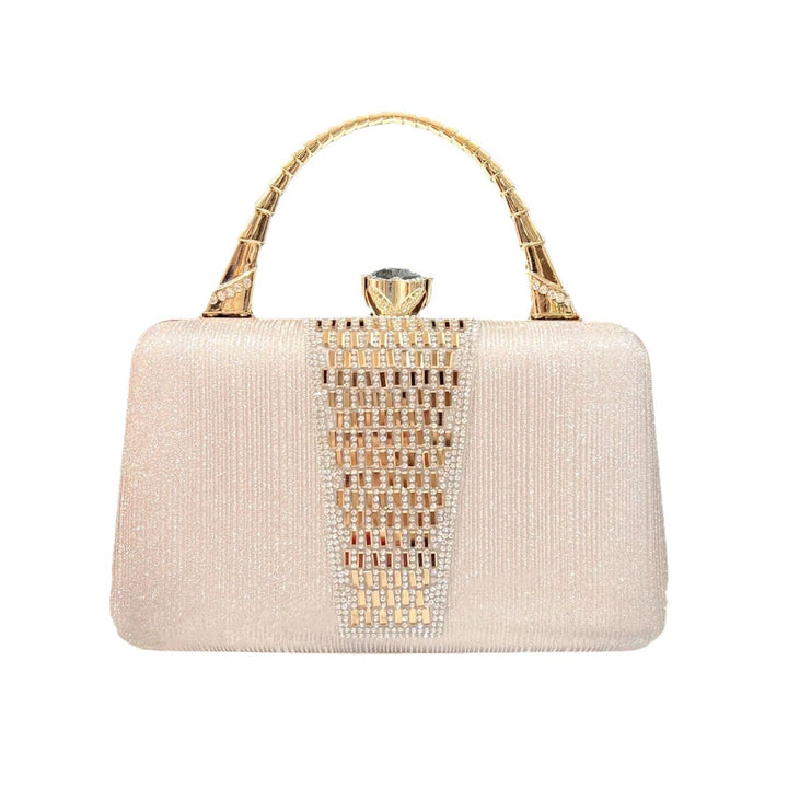 Funkelnde Kristallverzierte Handtasche