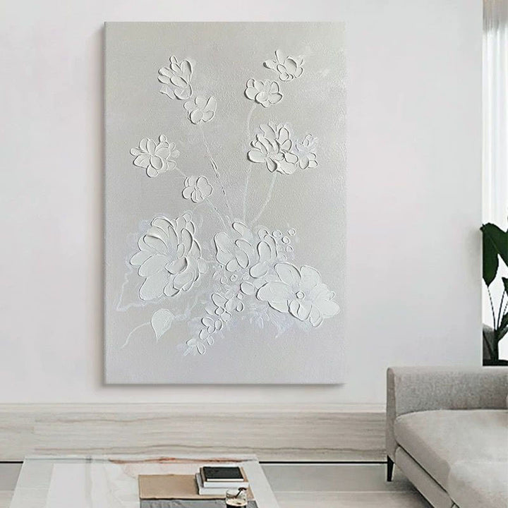 Texturiertes Blumendekor für die Wand