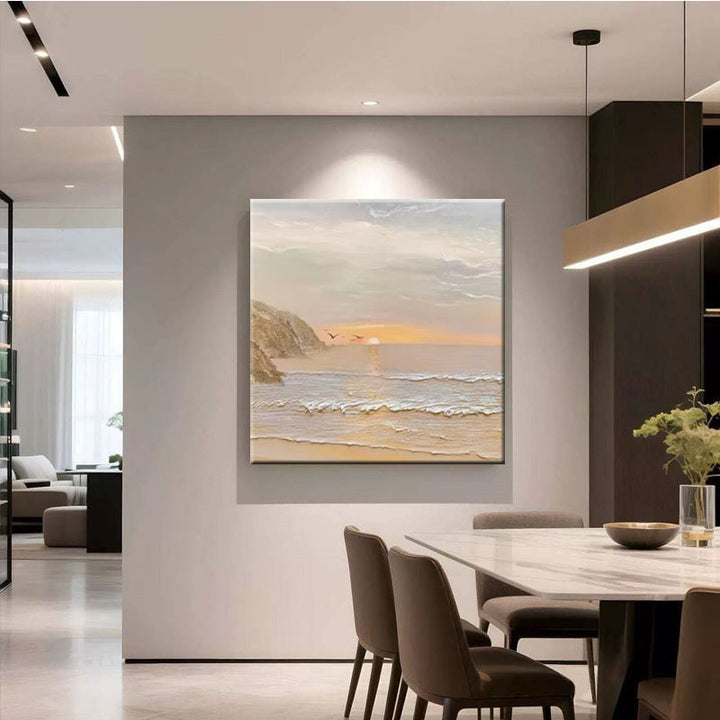 Küsten Sonnenaufgang Wandkunst