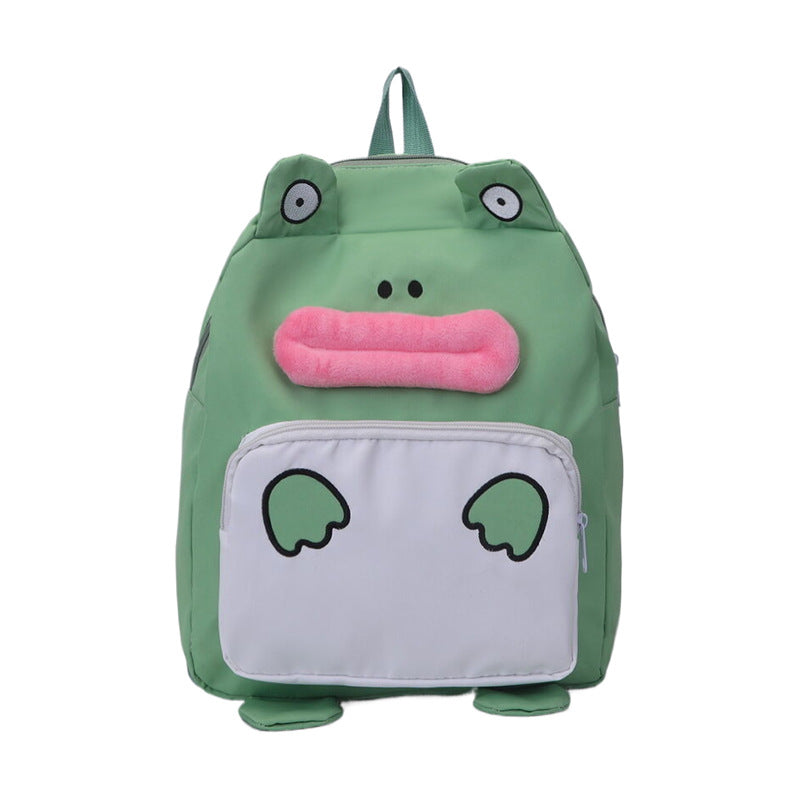 Kinder Plüsch Frosch Rucksack Karnz