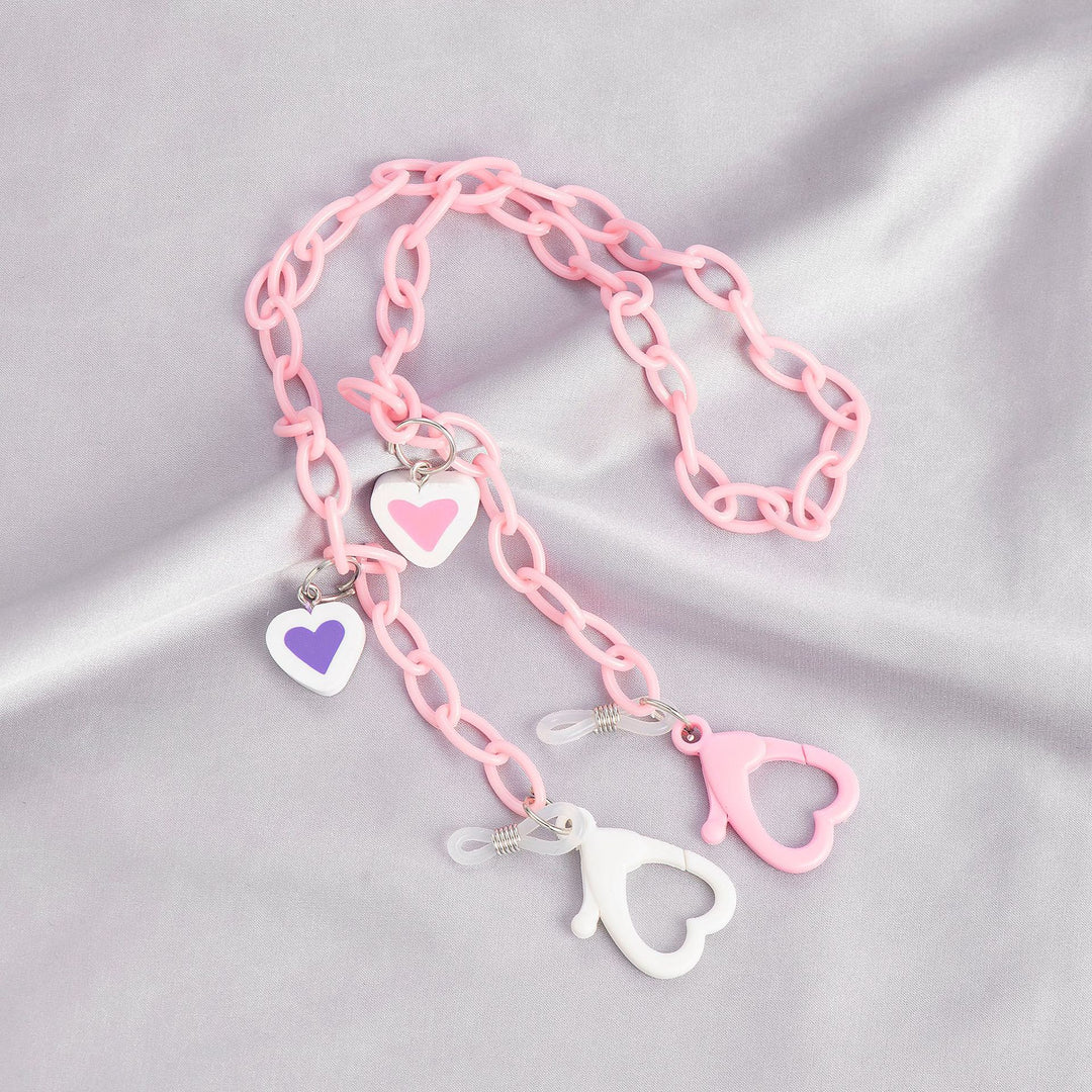 Stylische Herz-Themen Brillen Kette Karnz
