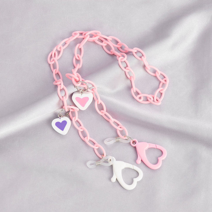 Stylische Herz-Themen Brillen Kette Karnz