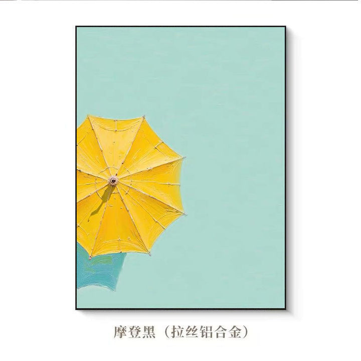 Sommer Strand Sonnenschirm Kunstdruck
