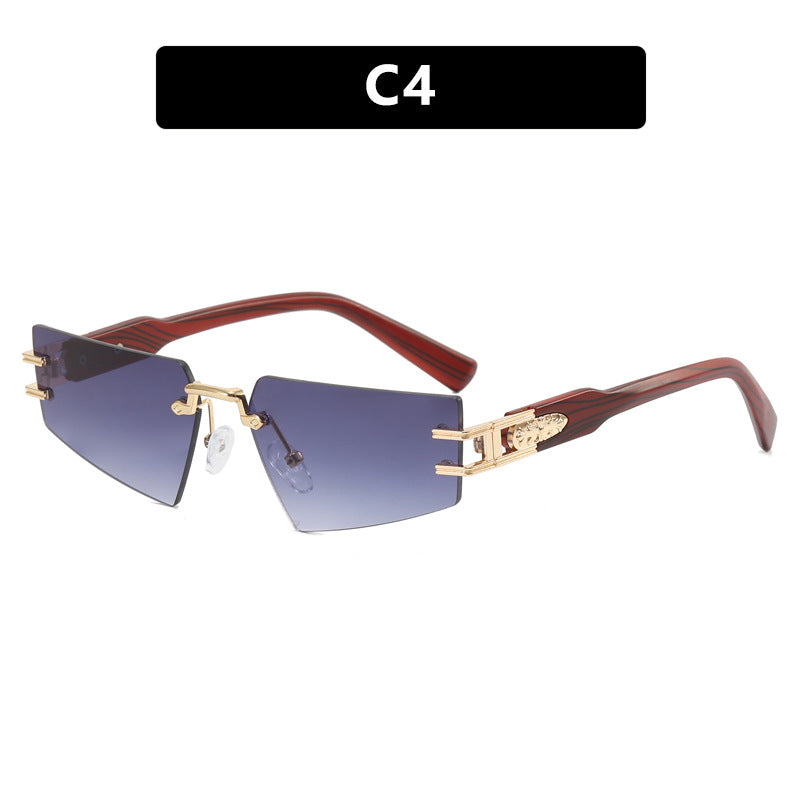 Damen modische Sonnenbrille mit eleganter quadratischer Rahmenkonstruktion und luxuriösen Details Karnz