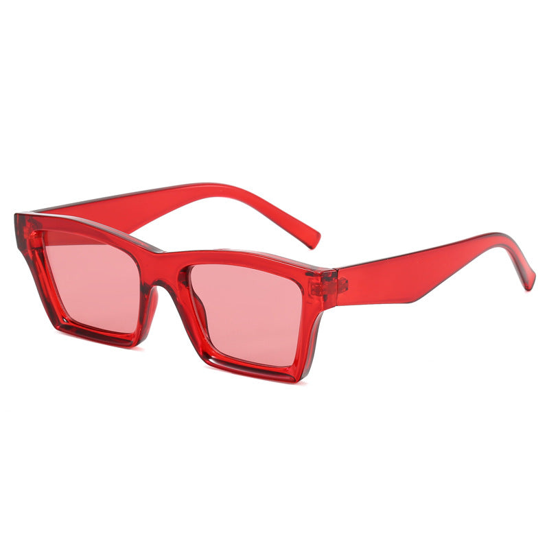 Damen Trendige Sonnenbrille mit breitem Rahmen Karnz
