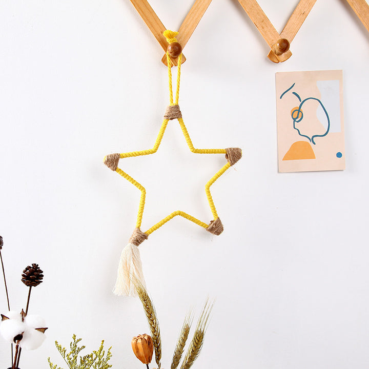 Macrame Halbmond Wanddeko Karnz