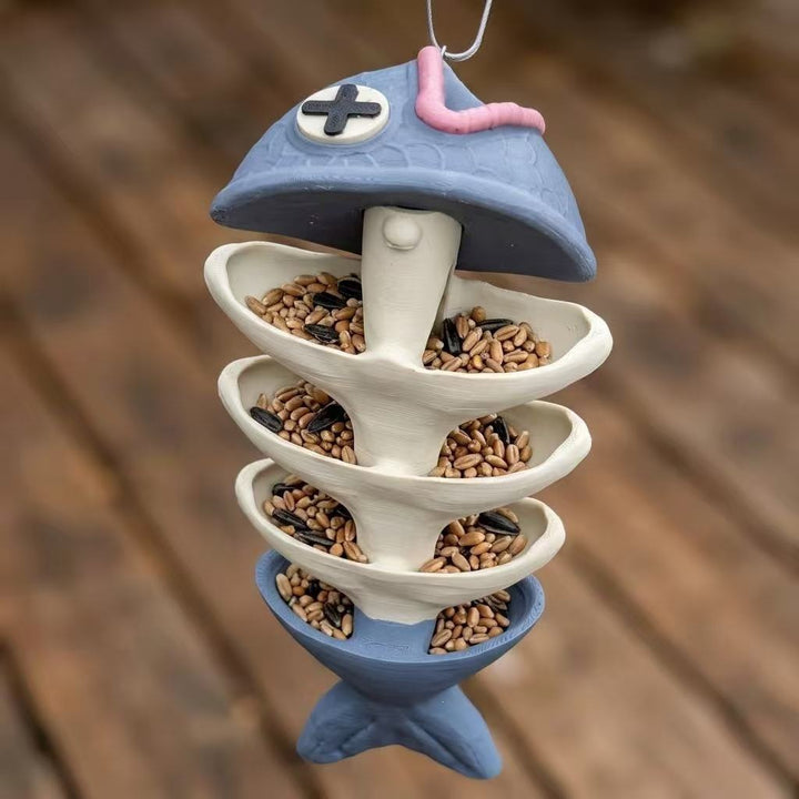 Kreativer fischförmiger Vogelhaus Karnz