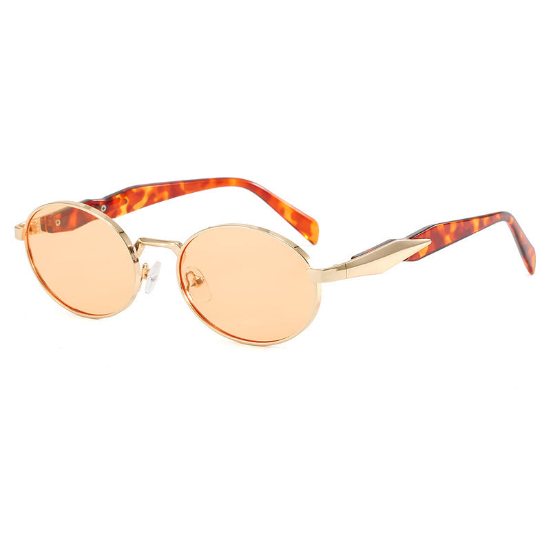 Damen Designer-Sonnenbrille mit hochwertigem runden Rahmen und schützendem UV-Filter Karnz