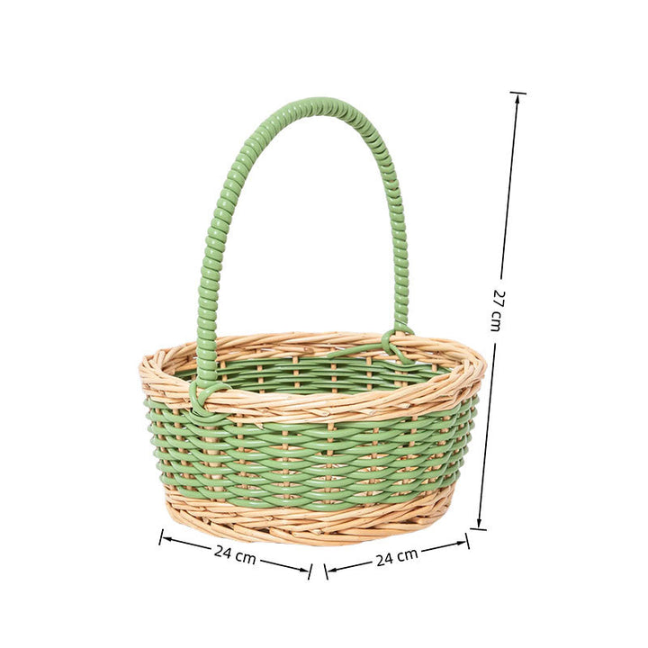 Dekorative Geflochtene Blumenkorb Karnz