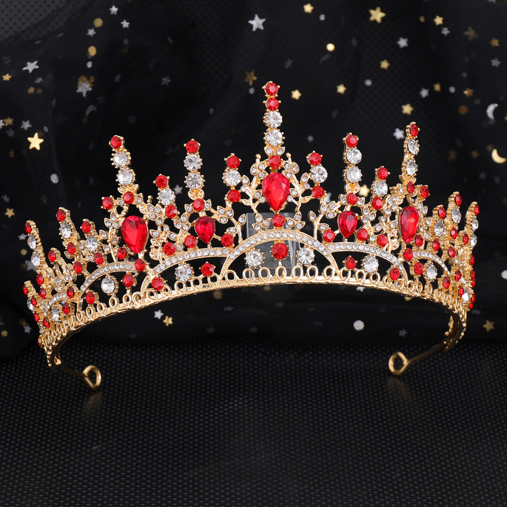 Damen Elegante Kristall-Tiara mit filigranem Design Karnz