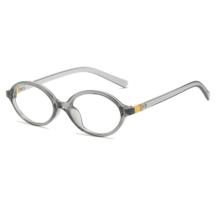 Vintage-inspirierte ovale Fassung Brille Karnz